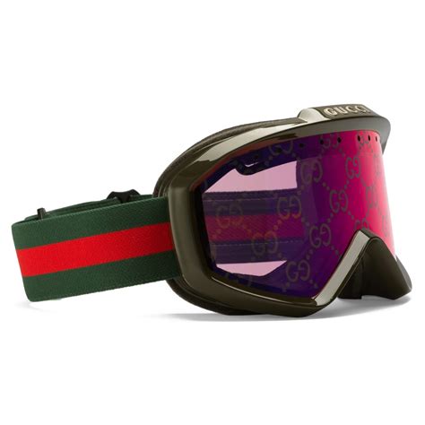 ski goggles gucci|gucci ski goggles green.